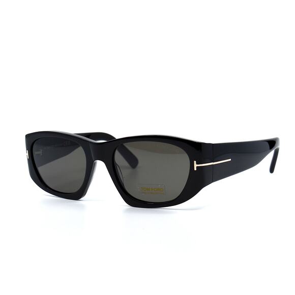 TOM FORD CYRILLE-02 TF987 01A BLACK GREY AUTHENTIC SUNGLASSES main image 12